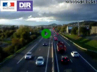 <h2>Caméra autoroute à Saint-Etienne (Les Littes) à hauteur du Ikea Saint-Etienne sur l'A72 en direction de Roanne</h2>