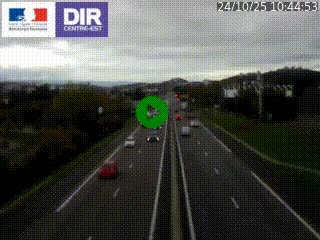 <h2>Caméra autoroute à Saint-Etienne (Les Littes) à hauteur du Ikea Saint-Etienne sur l'A72 en direction de Roanne</h2>
