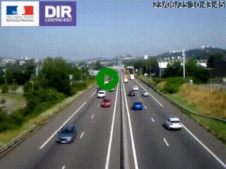 <h2>Caméra autoroute à Saint-Etienne (Les Littes) à hauteur du Ikea Saint-Etienne sur l'A72 en direction de Roanne</h2>