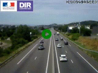 <h2>Caméra autoroute à Saint-Etienne (Les Littes) à hauteur du Ikea Saint-Etienne sur l'A72 en direction de Roanne</h2>
