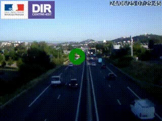 <h2>Caméra autoroute à Saint-Etienne (Les Littes) à hauteur du Ikea Saint-Etienne sur l'A72 en direction de Roanne</h2>