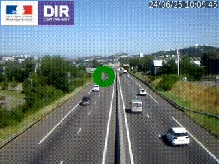 <h2>Caméra autoroute à Saint-Etienne (Les Littes) à hauteur du Ikea Saint-Etienne sur l'A72 en direction de Roanne</h2>