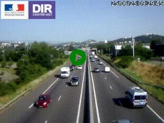 <h2>Caméra autoroute à Saint-Etienne (Les Littes) à hauteur du Ikea Saint-Etienne sur l'A72 en direction de Roanne</h2>