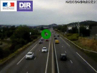 <h2>Caméra autoroute à Saint-Etienne (Les Littes) à hauteur du Ikea Saint-Etienne sur l'A72 en direction de Roanne</h2>