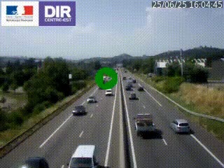 <h2>Caméra autoroute à Saint-Etienne (Les Littes) à hauteur du Ikea Saint-Etienne sur l'A72 en direction de Roanne</h2>