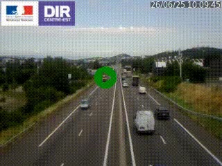 <h2>Caméra autoroute à Saint-Etienne (Les Littes) à hauteur du Ikea Saint-Etienne sur l'A72 en direction de Roanne</h2>