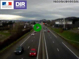 <h2>Caméra autoroute à Saint-Etienne (Les Littes) à hauteur du Ikea Saint-Etienne sur l'A72 en direction de Roanne</h2>