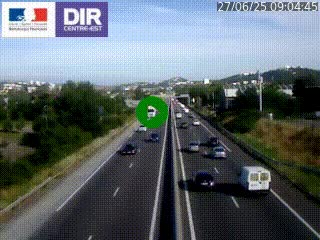 <h2>Caméra autoroute à Saint-Etienne (Les Littes) à hauteur du Ikea Saint-Etienne sur l'A72 en direction de Roanne</h2>