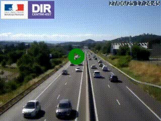 <h2>Caméra autoroute à Saint-Etienne (Les Littes) à hauteur du Ikea Saint-Etienne sur l'A72 en direction de Roanne</h2>