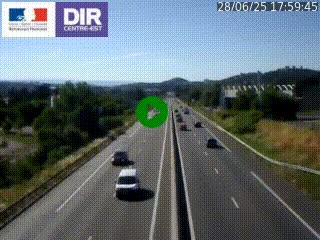 <h2>Caméra autoroute à Saint-Etienne (Les Littes) à hauteur du Ikea Saint-Etienne sur l'A72 en direction de Roanne</h2>