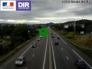 <h2>Caméra autoroute à Saint-Etienne (Les Littes) à hauteur du Ikea Saint-Etienne sur l'A72 en direction de Roanne</h2>