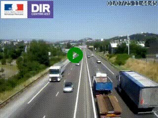 <h2>Caméra autoroute à Saint-Etienne (Les Littes) à hauteur du Ikea Saint-Etienne sur l'A72 en direction de Roanne</h2>