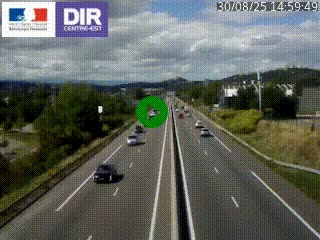 <h2>Caméra autoroute à Saint-Etienne (Les Littes) à hauteur du Ikea Saint-Etienne sur l'A72 en direction de Roanne</h2>