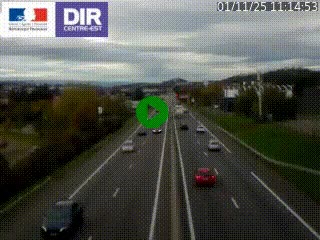 Caméra autoroute à Saint-Etienne (Les Littes) à hauteur du Ikea Saint-Etienne sur l'A72 en direction de Roanne