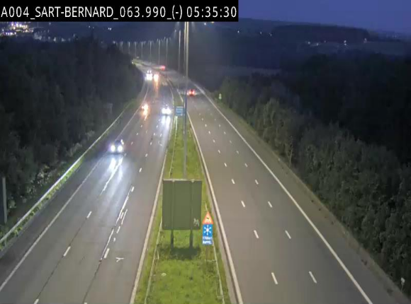 <h2>Webcam E411 à hauteur d'Assesse en provenance d'Arlon ou de la N4 vers Namur</h2>