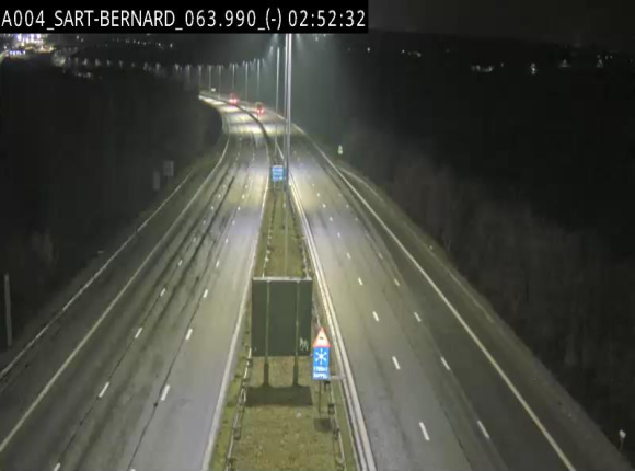 <h2>Webcam E411 à hauteur d'Assesse en provenance d'Arlon ou de la N4 vers Namur</h2>