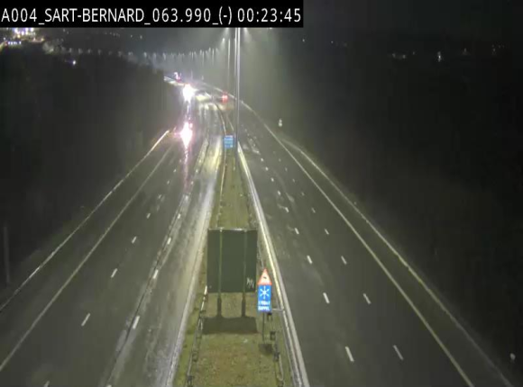 <h2>Webcam E411 à hauteur d'Assesse en provenance d'Arlon ou de la N4 vers Namur</h2>