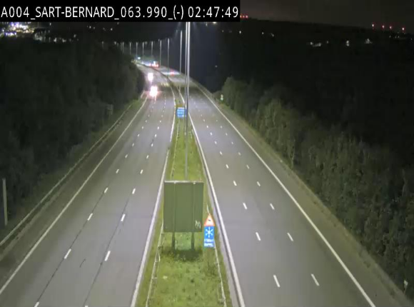 <h2>Webcam E411 à hauteur d'Assesse en provenance d'Arlon ou de la N4 vers Namur</h2>
