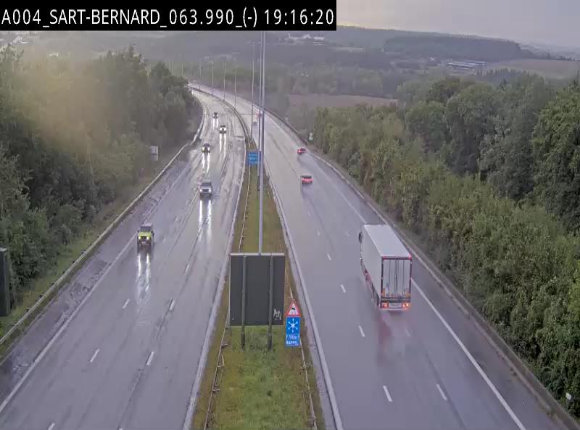 <h2>Webcam E411 à hauteur d'Assesse en provenance d'Arlon ou de la N4 vers Namur</h2>