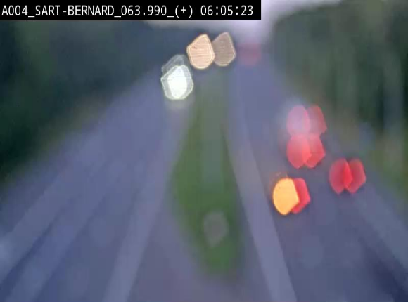 <h2>Webcam sur l'E411 à hauteur de la jonction avec la N4 à la sortie de Namur. Vue orientée vers Luxembourg</h2>