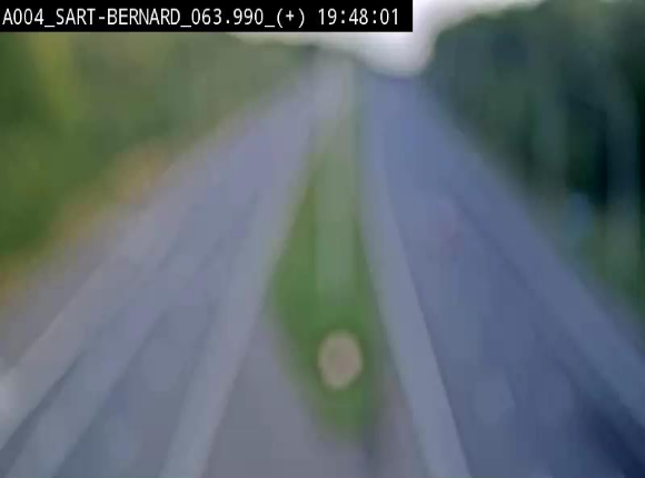<h2>Webcam sur l'E411 à hauteur de la jonction avec la N4 à la sortie de Namur. Vue orientée vers Luxembourg</h2>