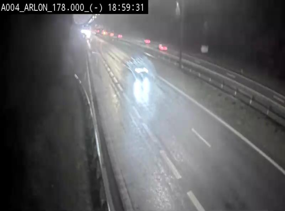 Webcam à hauteur de la sortie 31 Arlon sur l'E411, menant sur la N82. Vue orientée vers Bruxelles