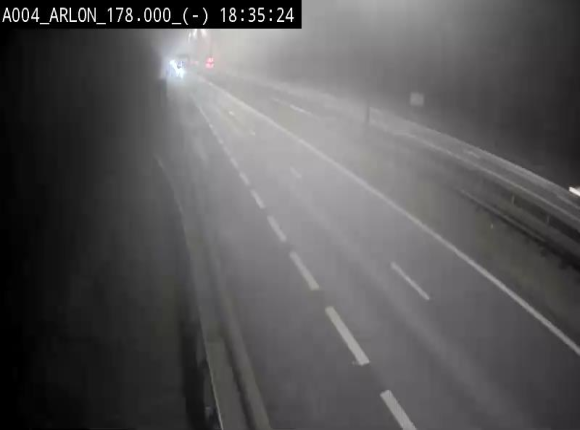 <h2>Webcam à hauteur de la sortie 31 Arlon sur l'E411, menant sur la N82. Vue orientée vers Bruxelles</h2>