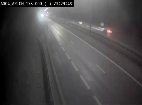 Webcam à hauteur de la sortie 31 Arlon sur l'E411, menant sur la N82. Vue orientée vers Bruxelles