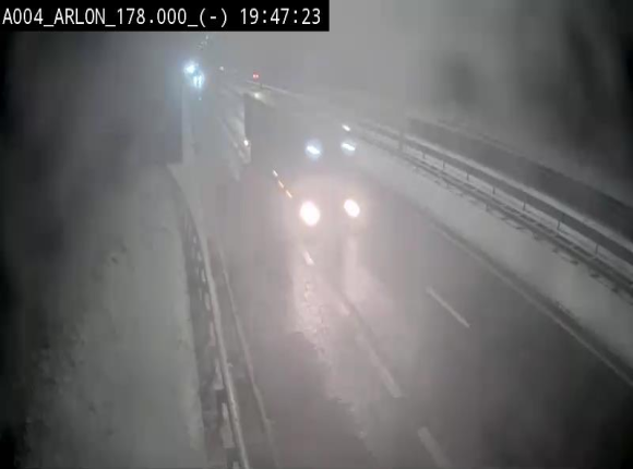 <h2>Webcam à hauteur de la sortie 31 Arlon sur l'E411, menant sur la N82. Vue orientée vers Bruxelles</h2>