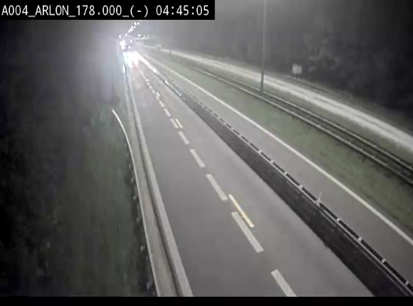<h2>Webcam à hauteur de la sortie 31 Arlon sur l'E411, menant sur la N82. Vue orientée vers Bruxelles</h2>