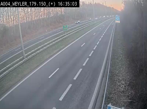 <h2>Webcam juste après la sortie 31 Arlon qui permet de rejoindre l'E411 depuis la N82</h2>