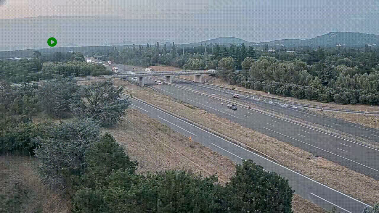 Caméra autoroute France - A7, Malataverne, en direction de Lyon