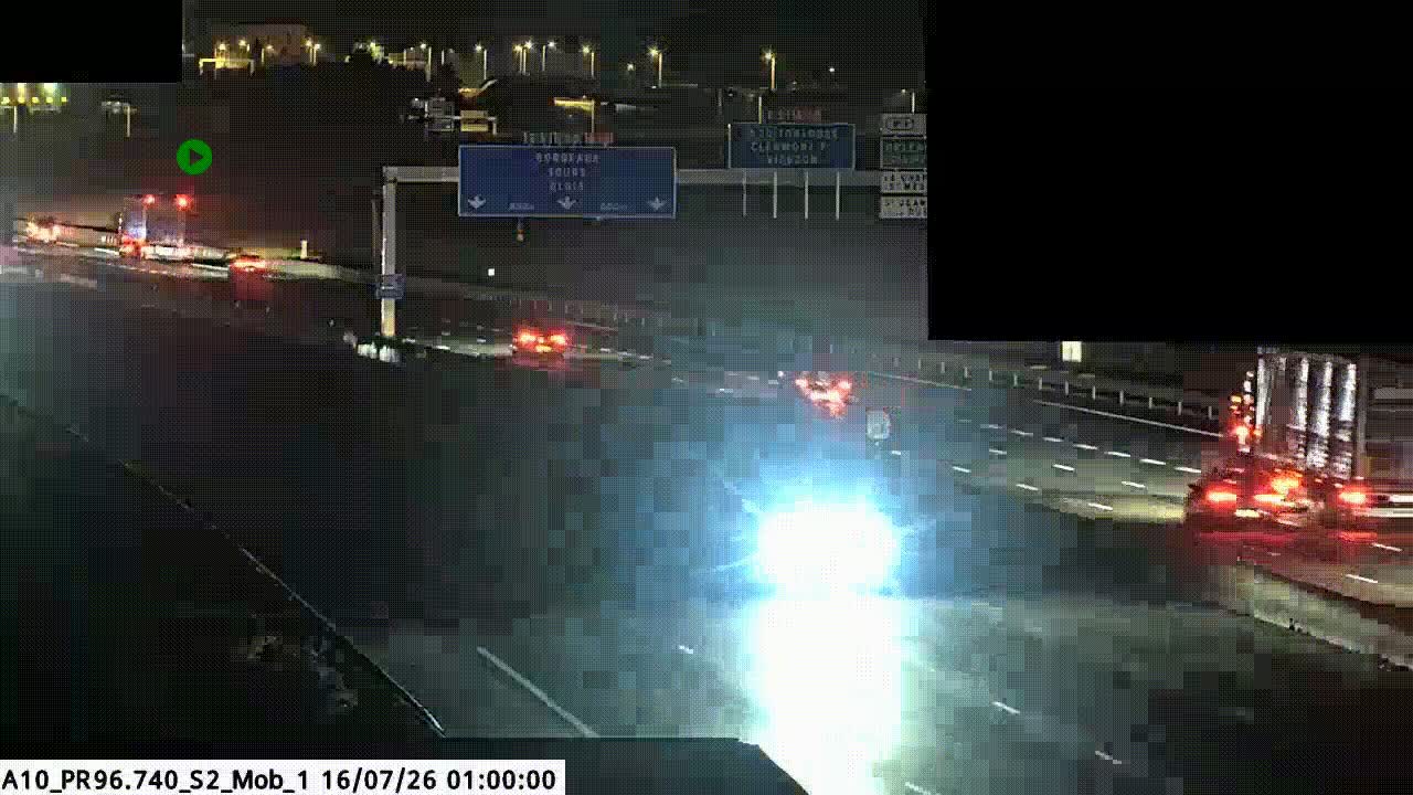Caméra autoroute France - A10, Ingré, en direction de Vierzon