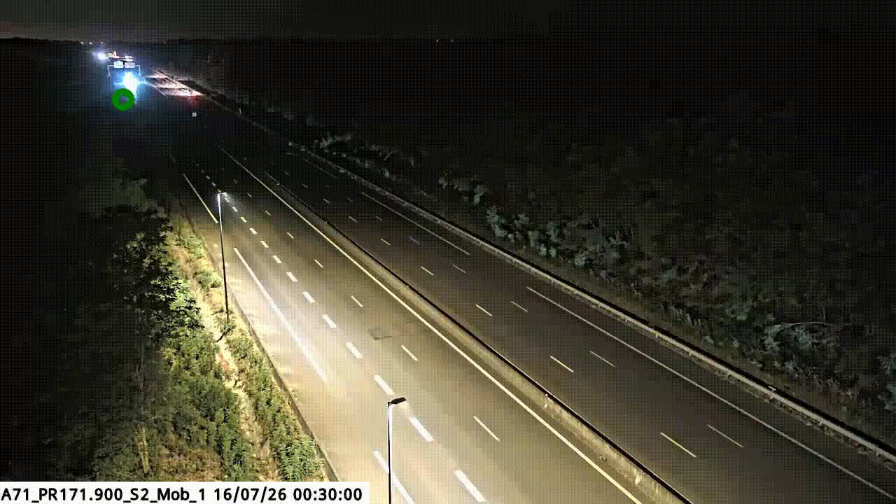 Caméra autoroute France - A71, Theillay, en direction de Orléans