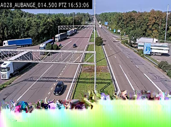 <h2>Webcam autoroute Belgique - Aubange - A28 direction Arlon - BK 14</h2>