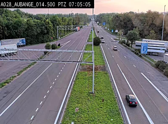 <h2>Webcam autoroute Belgique - Aubange - A28 direction Arlon - BK 14</h2>