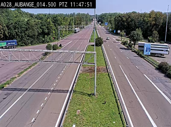 <h2>Webcam autoroute Belgique - Aubange - A28 direction Arlon - BK 14</h2>