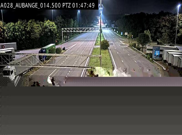 Webcam autoroute Belgique - Aubange - A28 direction Arlon - BK 14