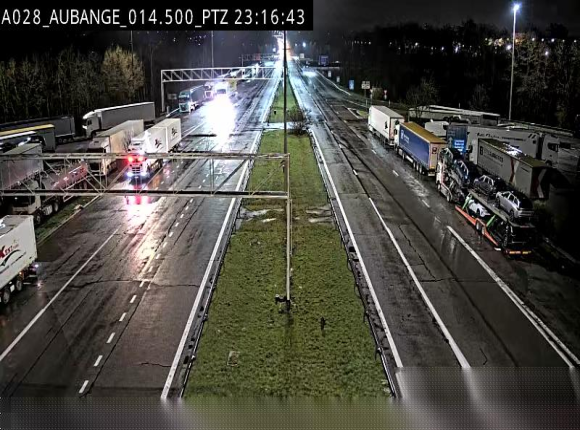 Webcam autoroute Belgique - Aubange - A28 direction Arlon - BK 14