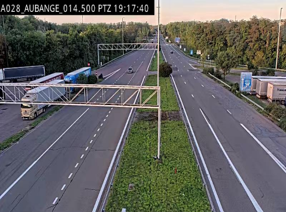 Webcam autoroute Belgique - Aubange - A28 direction Arlon - BK 14