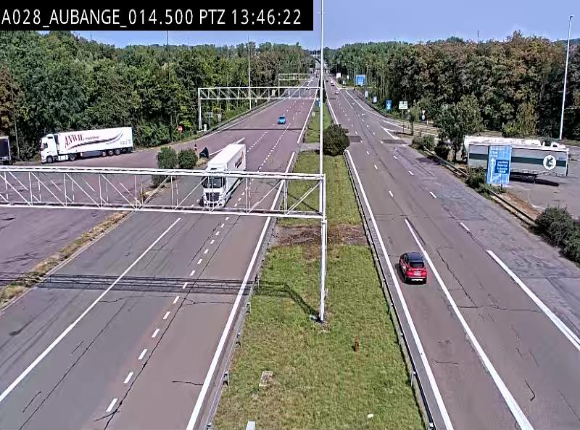 <h2>Webcam autoroute Belgique - Aubange - A28 direction Arlon - BK 14</h2>