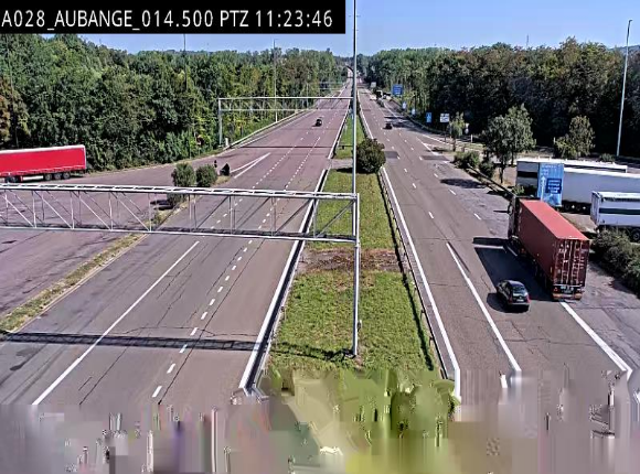 <h2>Webcam autoroute Belgique - Aubange - A28 direction Arlon - BK 14</h2>