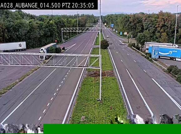 <h2>Webcam autoroute Belgique - Aubange - A28 direction Arlon - BK 14</h2>