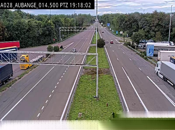 <h2>Webcam autoroute Belgique - Aubange - A28 direction Arlon - BK 14</h2>