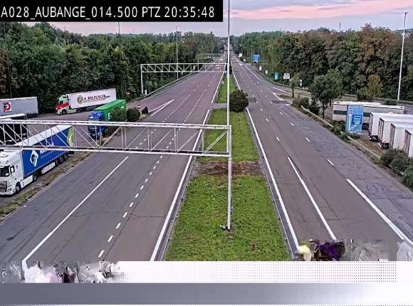 <h2>Webcam autoroute Belgique - Aubange - A28 direction Arlon - BK 14</h2>