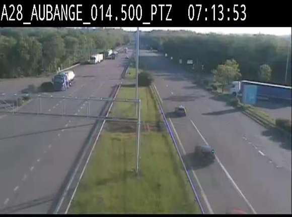 Webcam autoroute Belgique - Aubange - A28 direction Arlon - BK 14