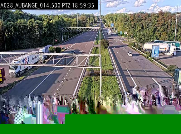 <h2>Webcam autoroute Belgique - Aubange - A28 direction Arlon - BK 14</h2>