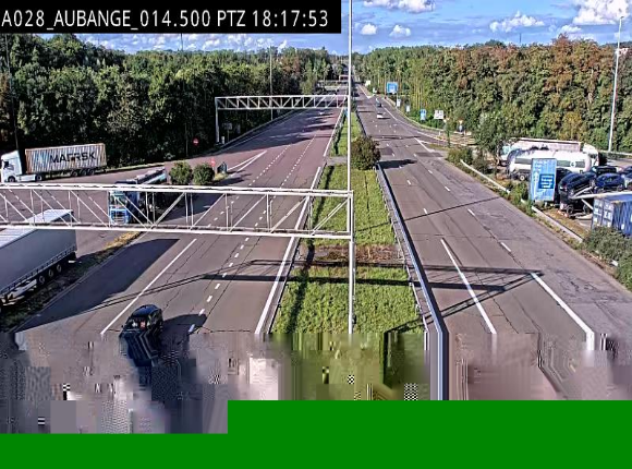 <h2>Webcam autoroute Belgique - Aubange - A28 direction Arlon - BK 14</h2>