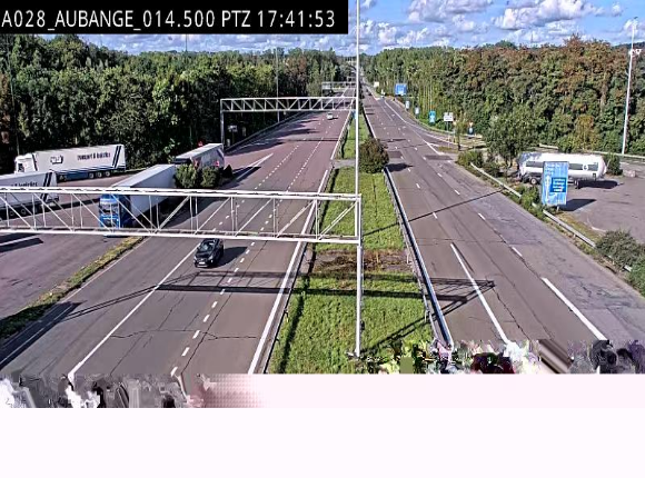 <h2>Webcam autoroute Belgique - Aubange - A28 direction Arlon - BK 14</h2>