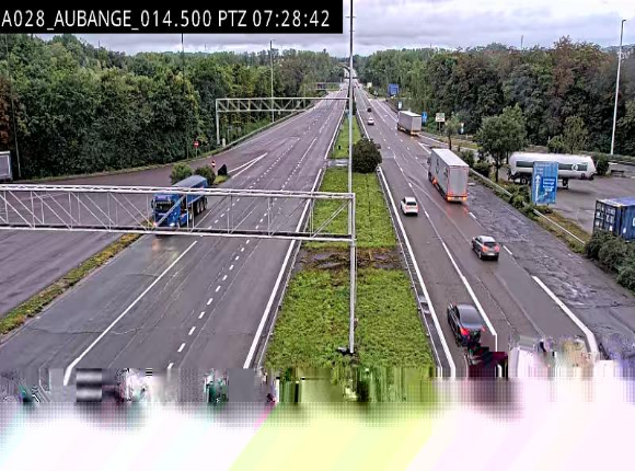 <h2>Webcam autoroute Belgique - Aubange - A28 direction Arlon - BK 14</h2>